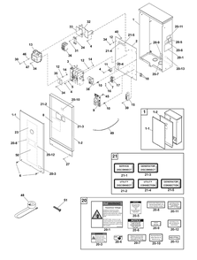 Part Location Diagram of 705952 Briggs and Stratton Door